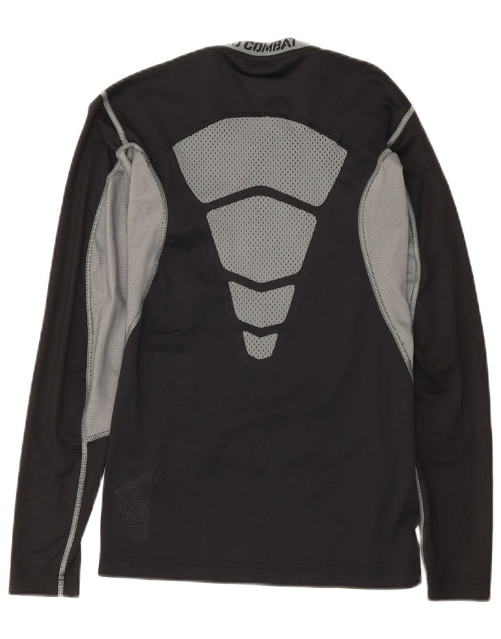 Nike Mens Dri Fit Top Long Sleeve Small Black Colourblock Polyester