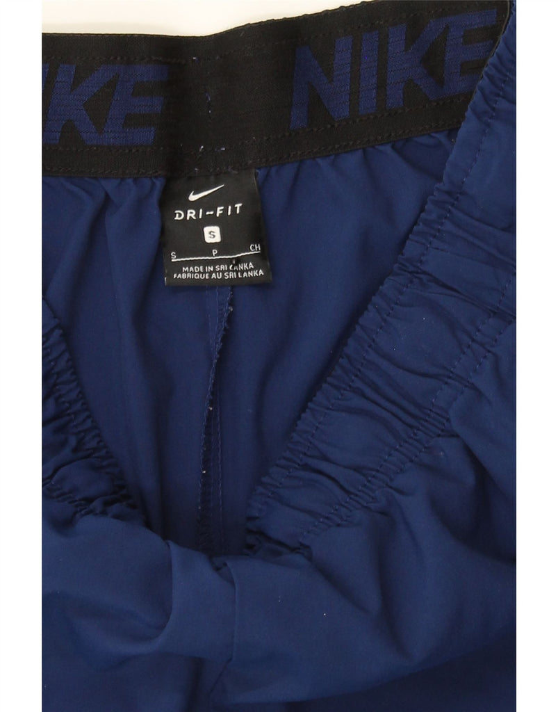 NIKE Mens Dri Fit Sport Shorts Small  Navy Blue Polyester Vintage Nike and Second-Hand Nike from Messina Hembry 