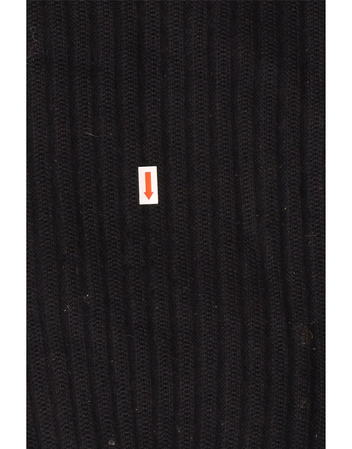 Pierre Cardin Mens Cardigan Sweater IT 56 XL Black Polyester