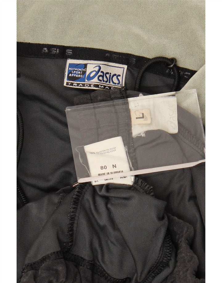 Asics Mens Velour Full Tracksuit Large  Black Polyester