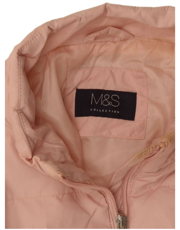 Marks & Spencer Womens Padded Jacket UK 14 Large Pink