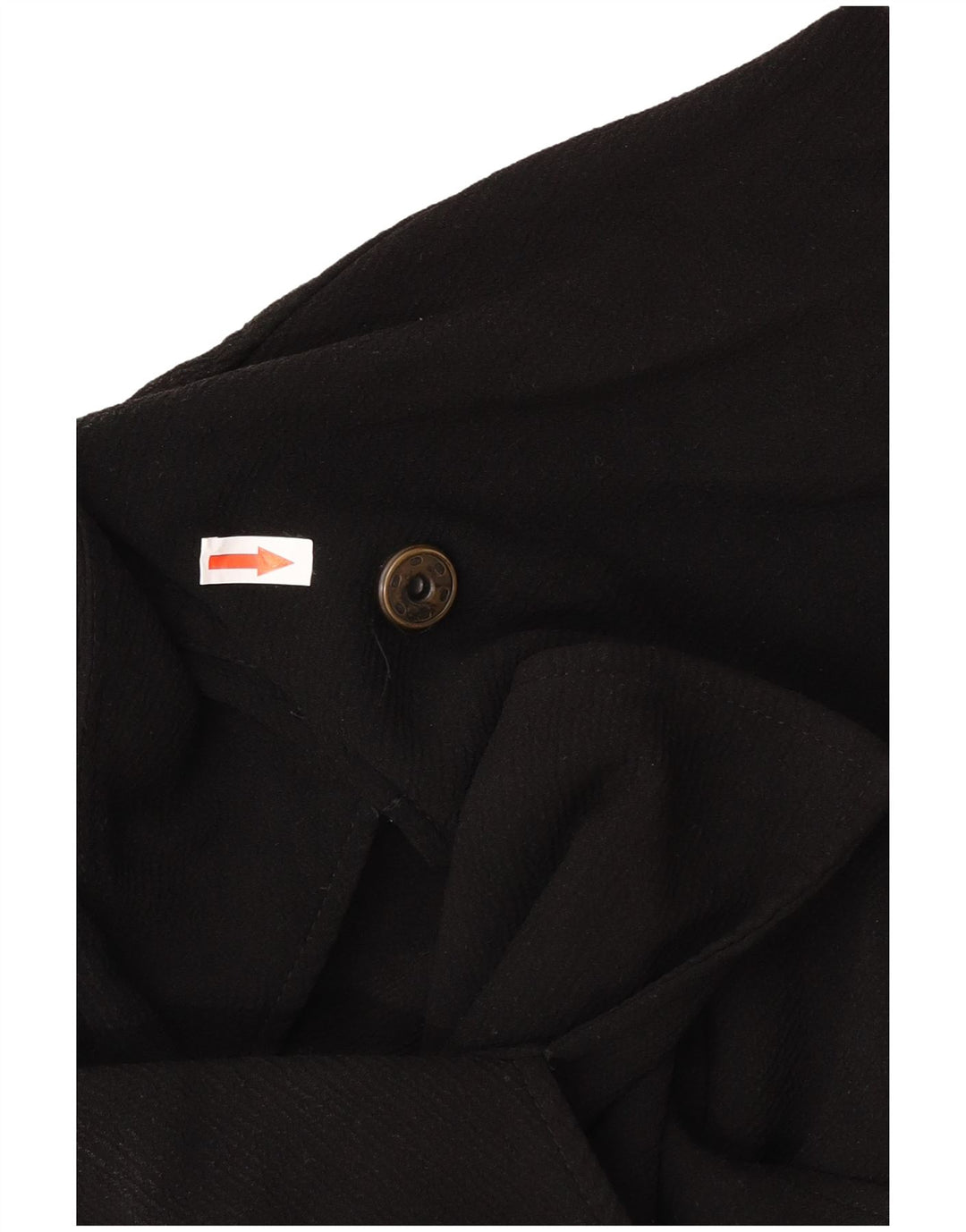 Topshop Womens Oversized Overcoat UK 12 Medium Black Polyester