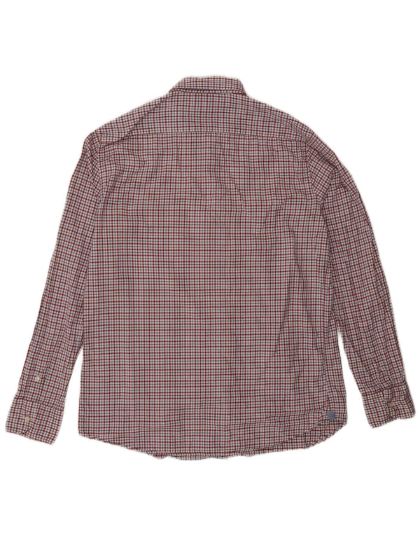 Massimo Dutti Mens Shirt Medium Red Gingham