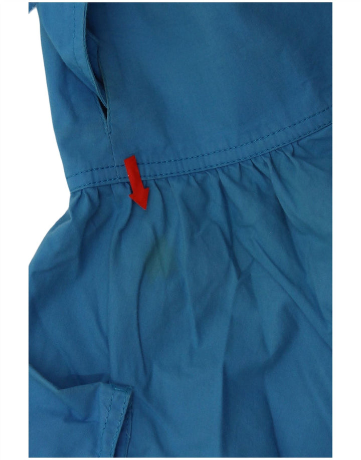 Vintage Womens A-Line Skirt Small W27 Blue Cotton
