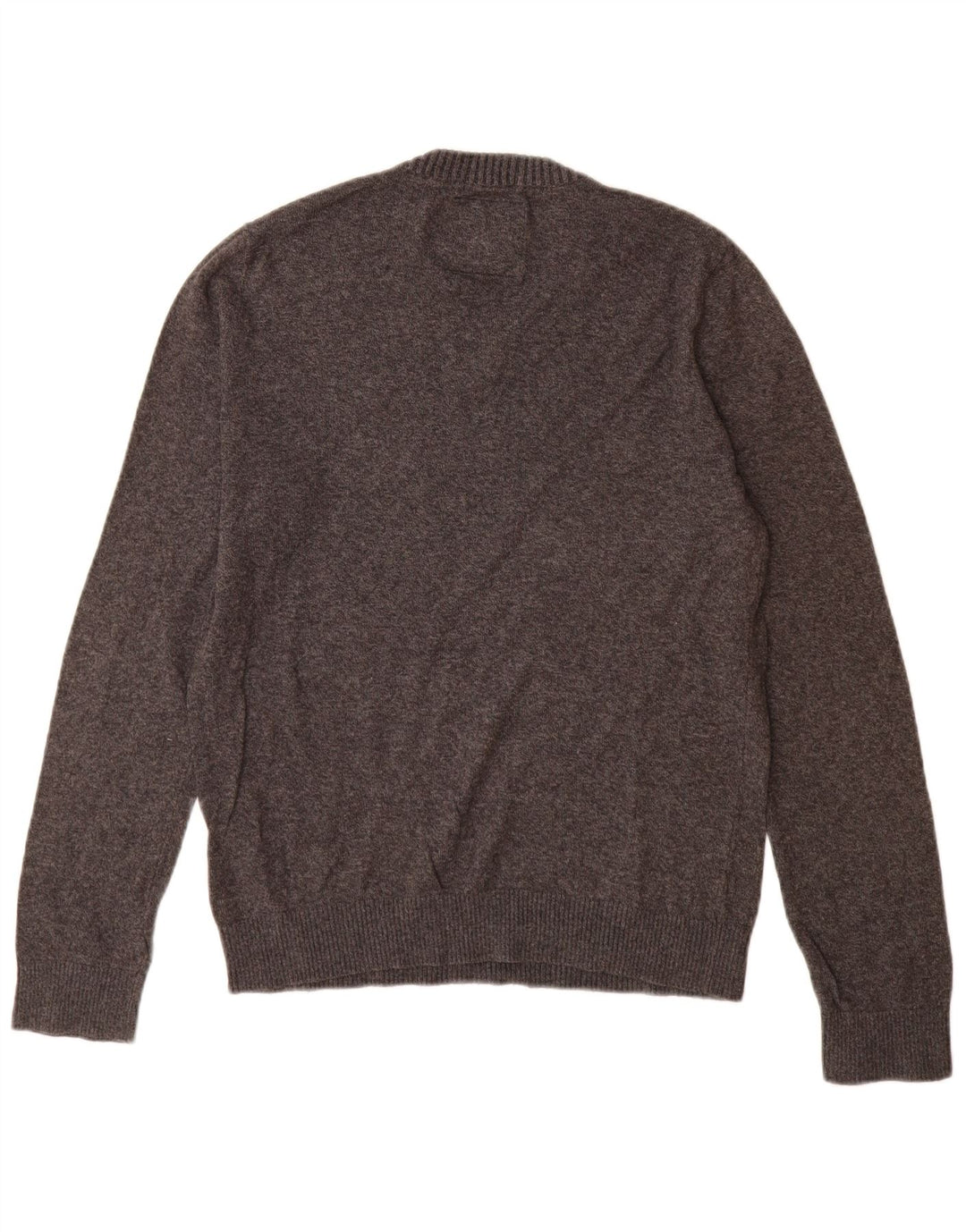 Abercrombie & Fitch Mens V-Neck Jumper Sweater Medium Grey Cotton