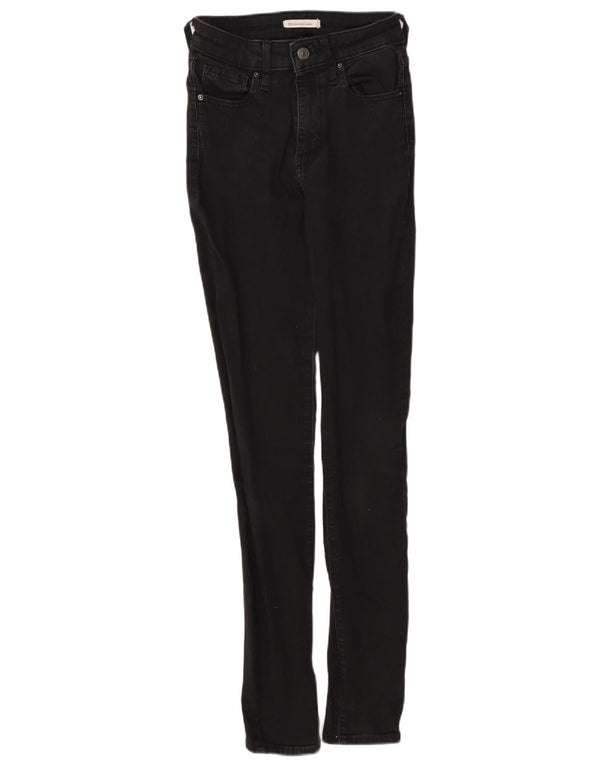 Levi's Womens 721 High Rise Skinny Jeans W26 L32 Grey Cotton