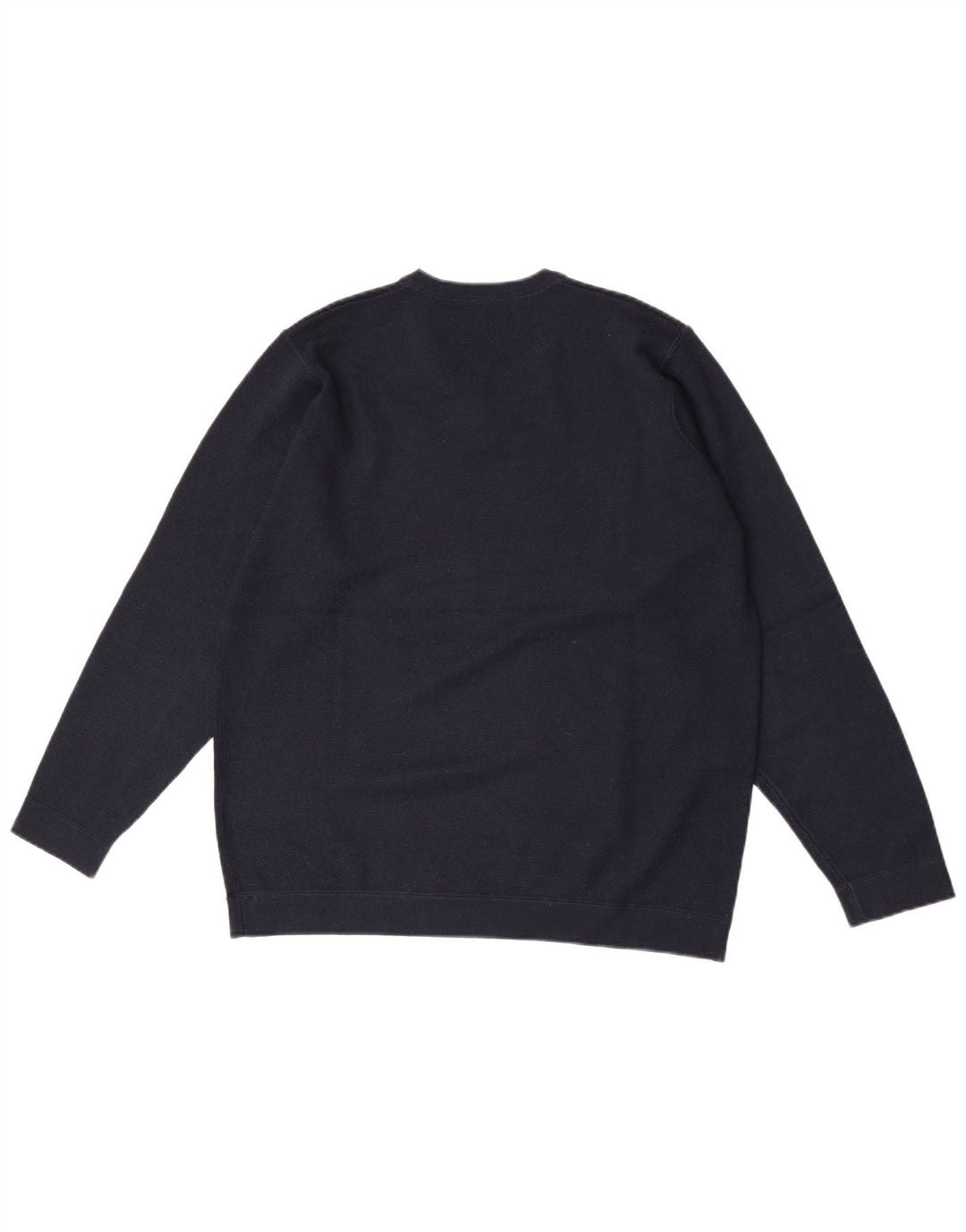 Marks & Spencer Mens V-Neck Jumper Sweater Medium Navy Blue Acrylic