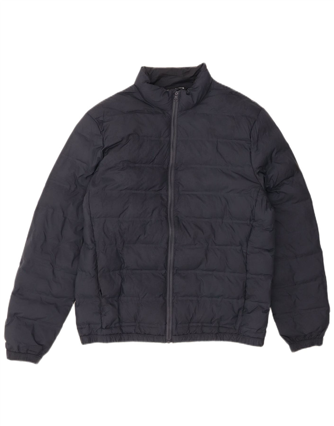 ZARA Mens Padded Jacket UK 40 Large Navy Blue