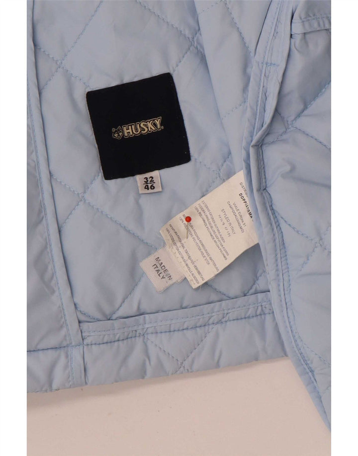 Husky Womens Quilted Jacket IT 46 Large Blue Polyamide