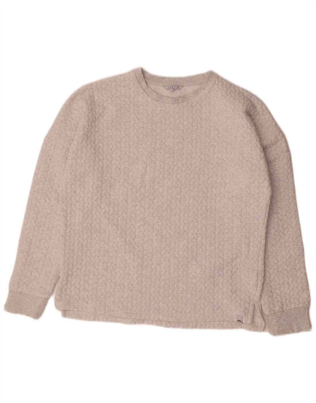 Animal Womens Loose Fit Sweatshirt Jumper UK 10 Small Off White Polyester