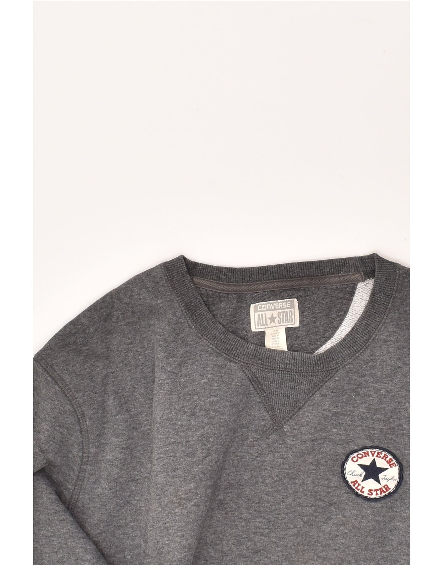 Grey on sale converse jumper