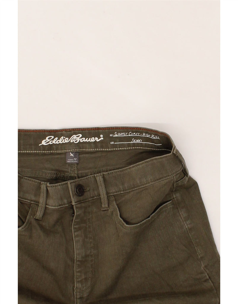 EDDIE BAUER Womens Slight Curve Skinny Jeans US 12 Large W30 L27 Khaki Vintage Eddie Bauer and Second-Hand Eddie Bauer from Messina Hembry 