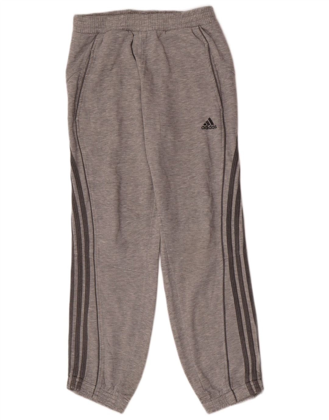Adidas Mens Tracksuit Trousers Joggers Small Grey Cotton