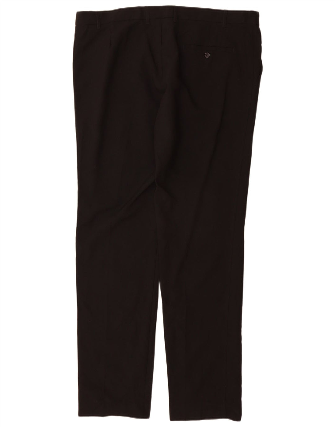 Marks & Spencer Mens Straight Chino Trousers W40 L35 Black Polyester