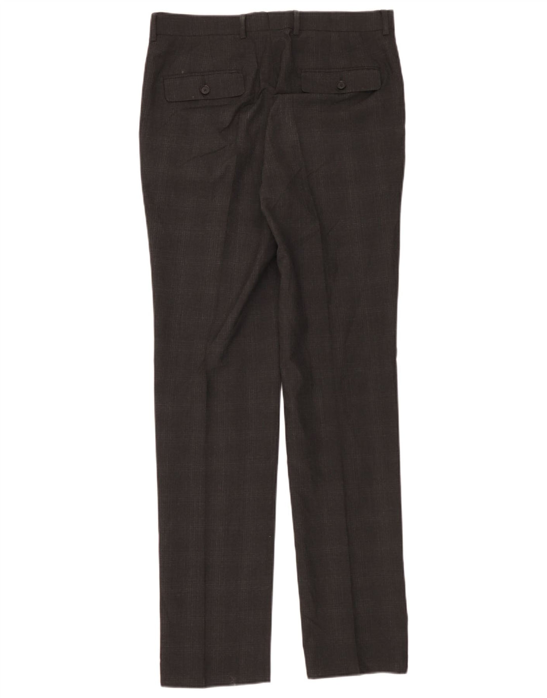 Marks & Spencer Mens Super Slim Fit Suit Trousers W32 L33 Grey Check