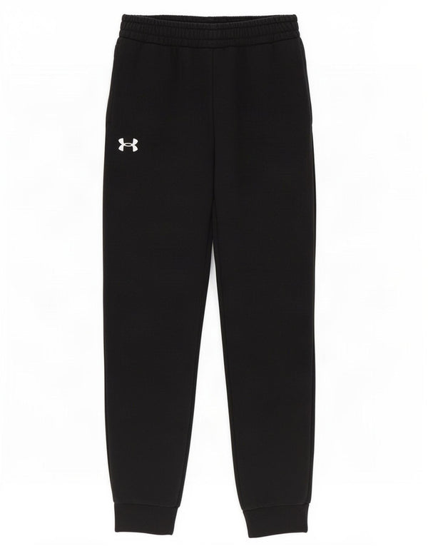 Under Armour Boys Tracksuit Trousers Joggers 11-12 Years Large Black Cotton