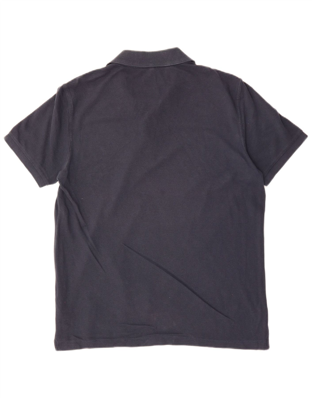 BENETTON Mens Polo Shirt Large Navy Blue Cotton