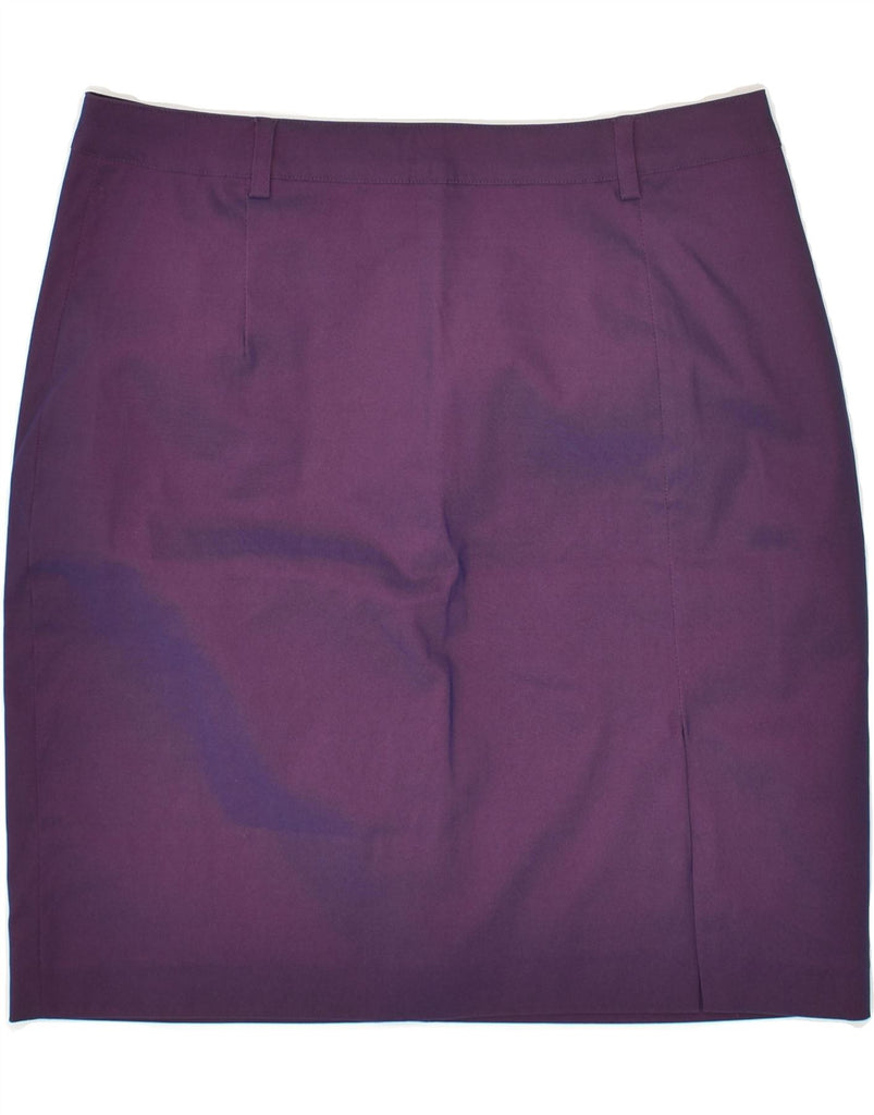 JURGEN MICHAELSEN Womens Pencil Skirt EU 36 Small W28  Purple Polyester | Vintage Jurgen Michaelsen | Thrift | Second-Hand Jurgen Michaelsen | Used Clothing | Messina Hembry 