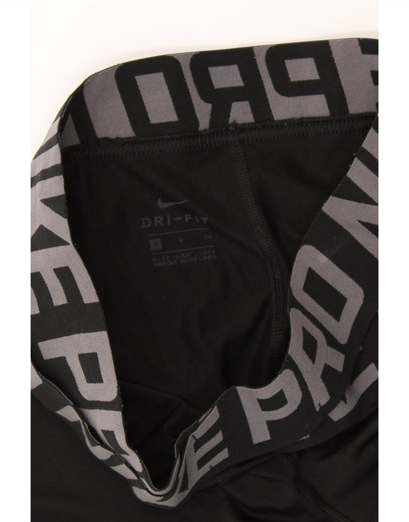 NIKE Womens Dri Fit Graphic Leggings UK 8 Small  Black Vintage Nike and Second-Hand Nike from Messina Hembry 