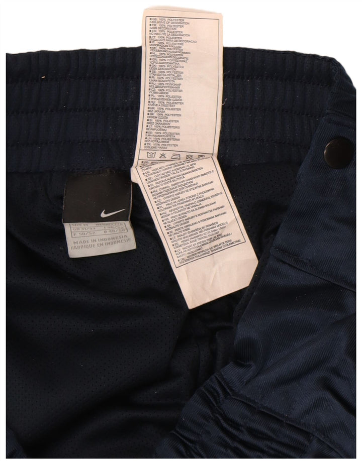 Nike Mens Tracksuit Trousers Medium Navy Blue Colourblock Polyester