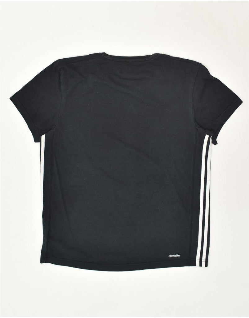 ADIDAS Mens Climalite T-Shirt Top Medium Black Cotton | Vintage Adidas | Thrift | Second-Hand Adidas | Used Clothing | Messina Hembry 