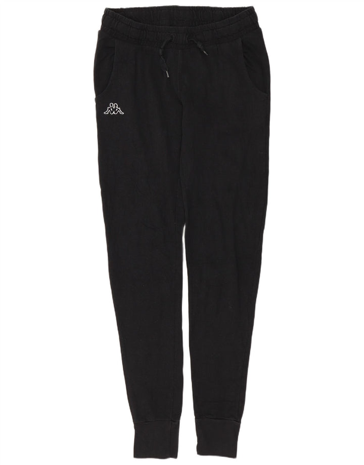 Kappa Womens Tracksuit Trousers Joggers Large Black Cotton