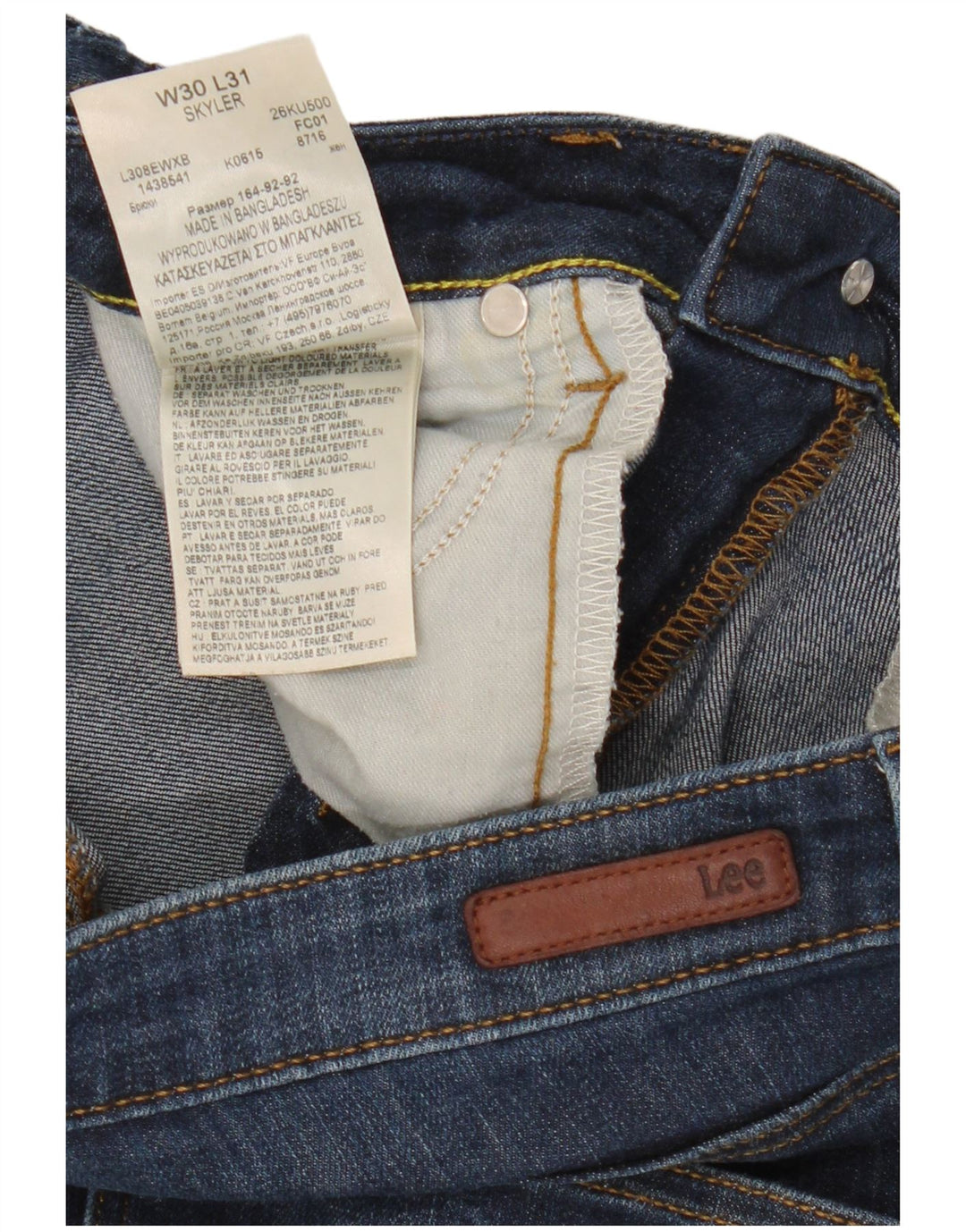 Lee Womens Skinny Jeans W30 L27 Blue Cotton