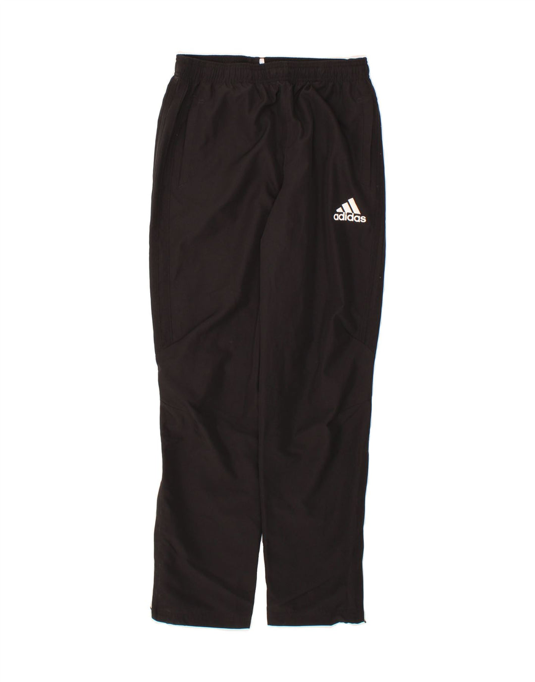 ADIDAS Boys Climalite Tracksuit Trousers 13-14 Years Black Polyester Vintage Adidas and Second-Hand Adidas from Messina Hembry 