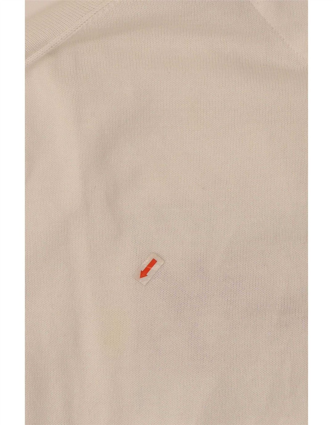 Tommy Hilfiger Mens Graphic Crew Neck Jumper Sweater Small White Cotton