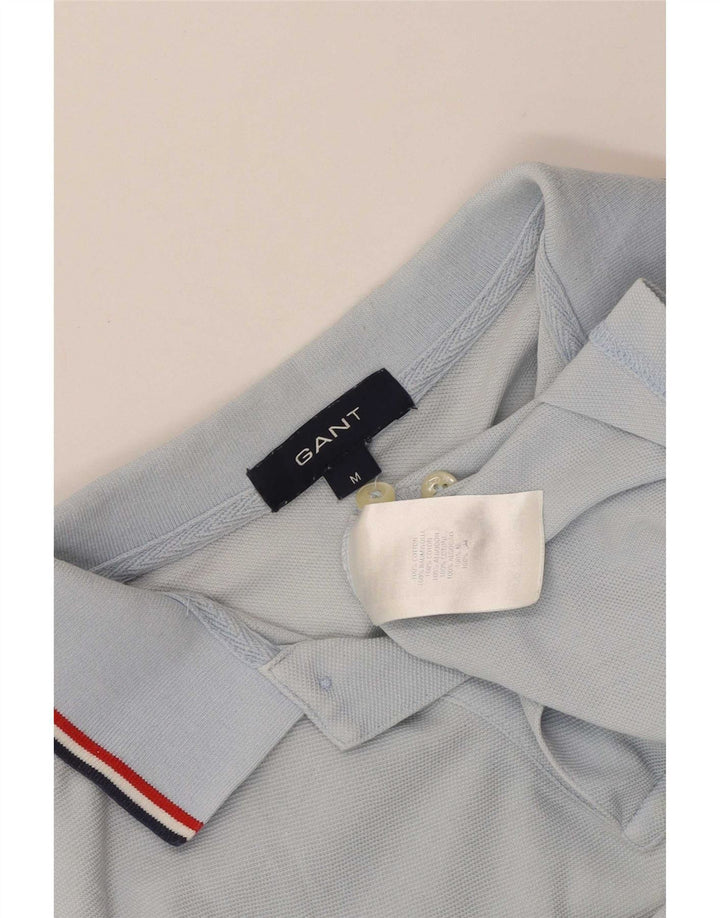 Gant Mens Polo Shirt Medium Blue Cotton