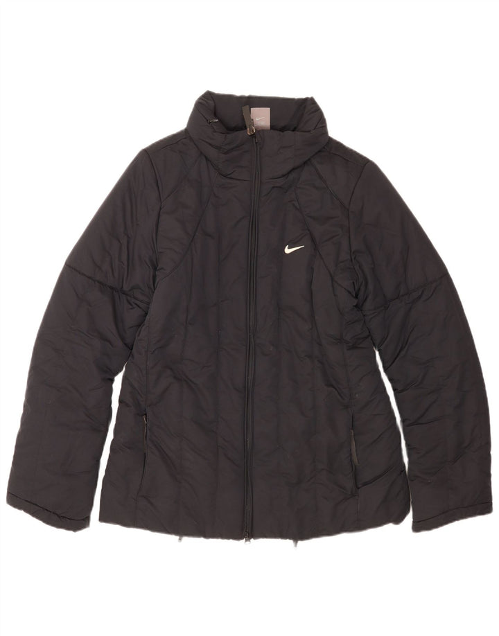 Nike Womens Padded Jacket UK 14/16 Large Black Polyester