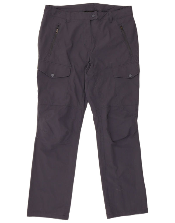 Rohan Womens Hiking Cargo Trousers UK 16 Large W36 L31 Navy Blue Polyamide