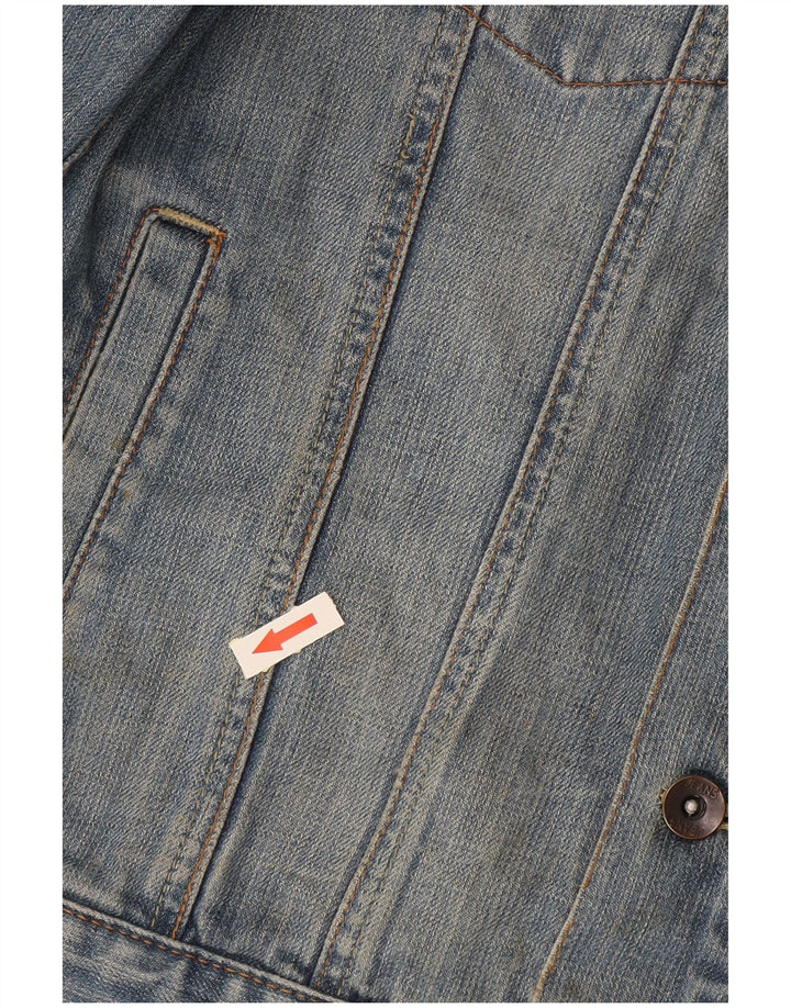 Oviesse Womens Denim Jacket UK 16 Large Blue Cotton