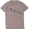 Hugo Boss Mens T-Shirt Top Medium Grey Geometric Polyester