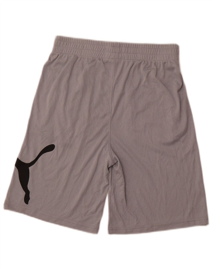 PUMA Boys Graphic Sport Shorts 13-14 Years XL Grey