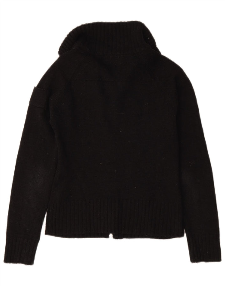 Zara Womens Cardigan Sweater UK 12 Medium Navy Blue Acrylic