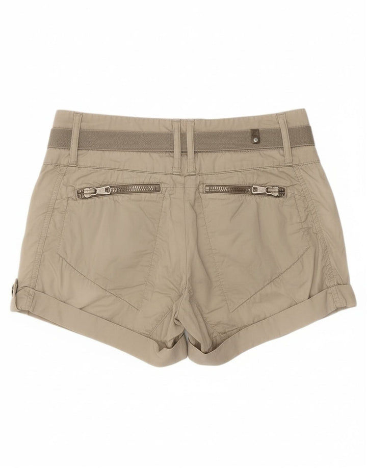 Liu Jo Womens Shorts W29 Medium  Beige Cotton