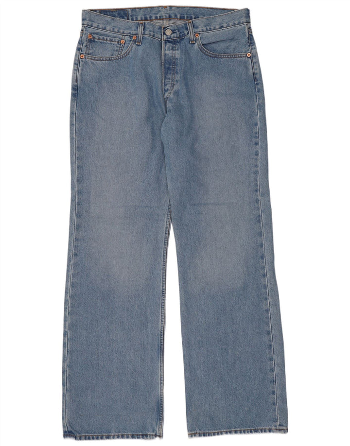 Levi's Mens 527 Bootcut Jeans W34 L32 Blue Cotton