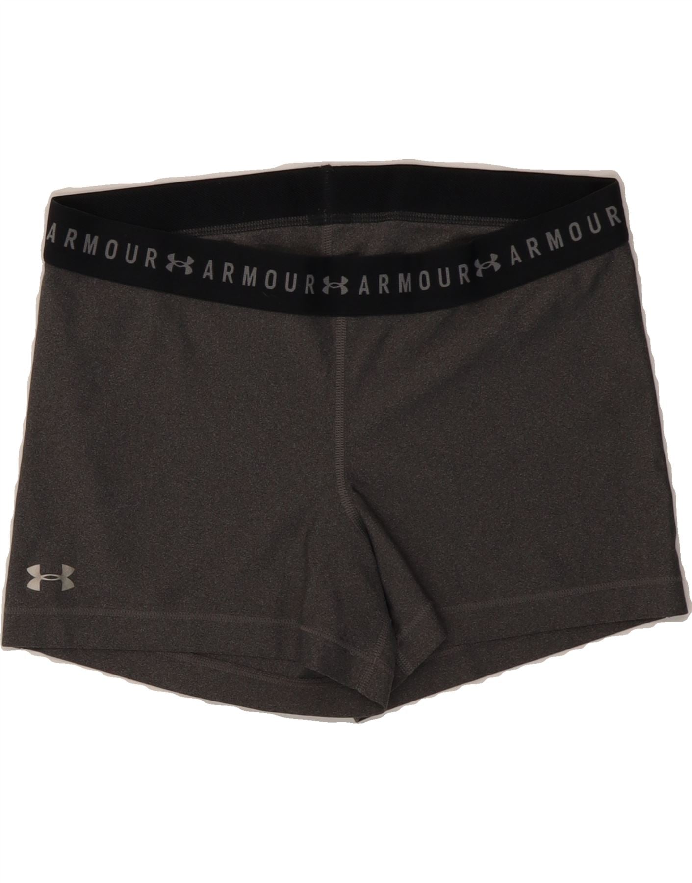 UNDER ARMOUR Womens Heat Gear Graphic Sport Shorts UK 18 XL Grey