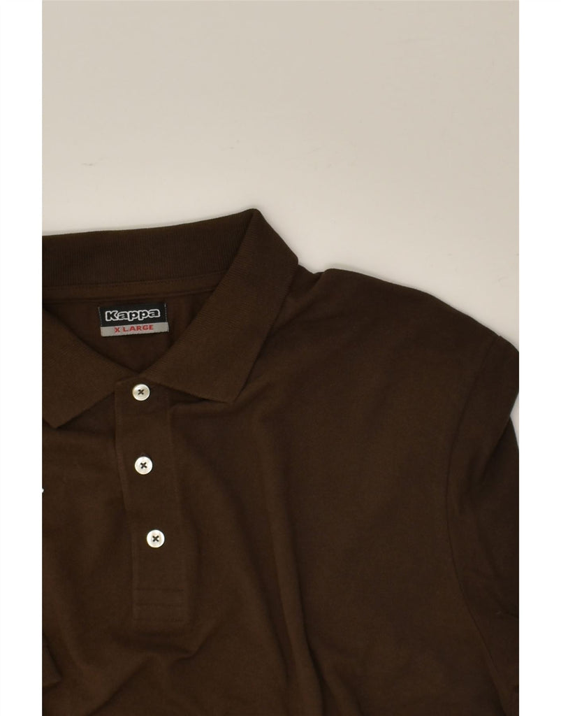 KAPPA Mens Polo Shirt XL Brown Cotton | Vintage Kappa | Thrift | Second-Hand Kappa | Used Clothing | Messina Hembry 