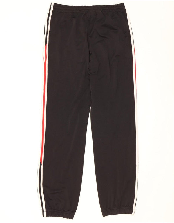 Adidas Boys Tracksuit Trousers Joggers 15-16 Years Black Colourblock