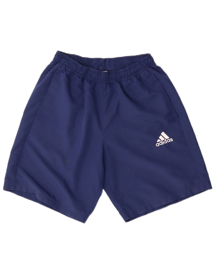 ADIDAS Mens Sport Shorts Medium  Navy Blue Polyester