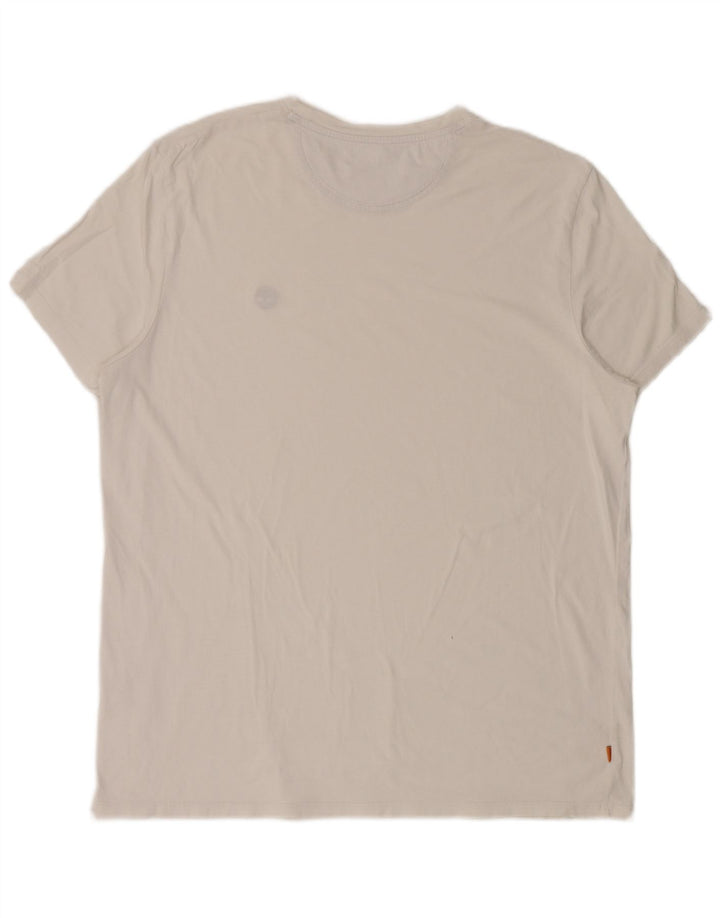 Timberland Mens Slim Fit T-Shirt Top 2XL White