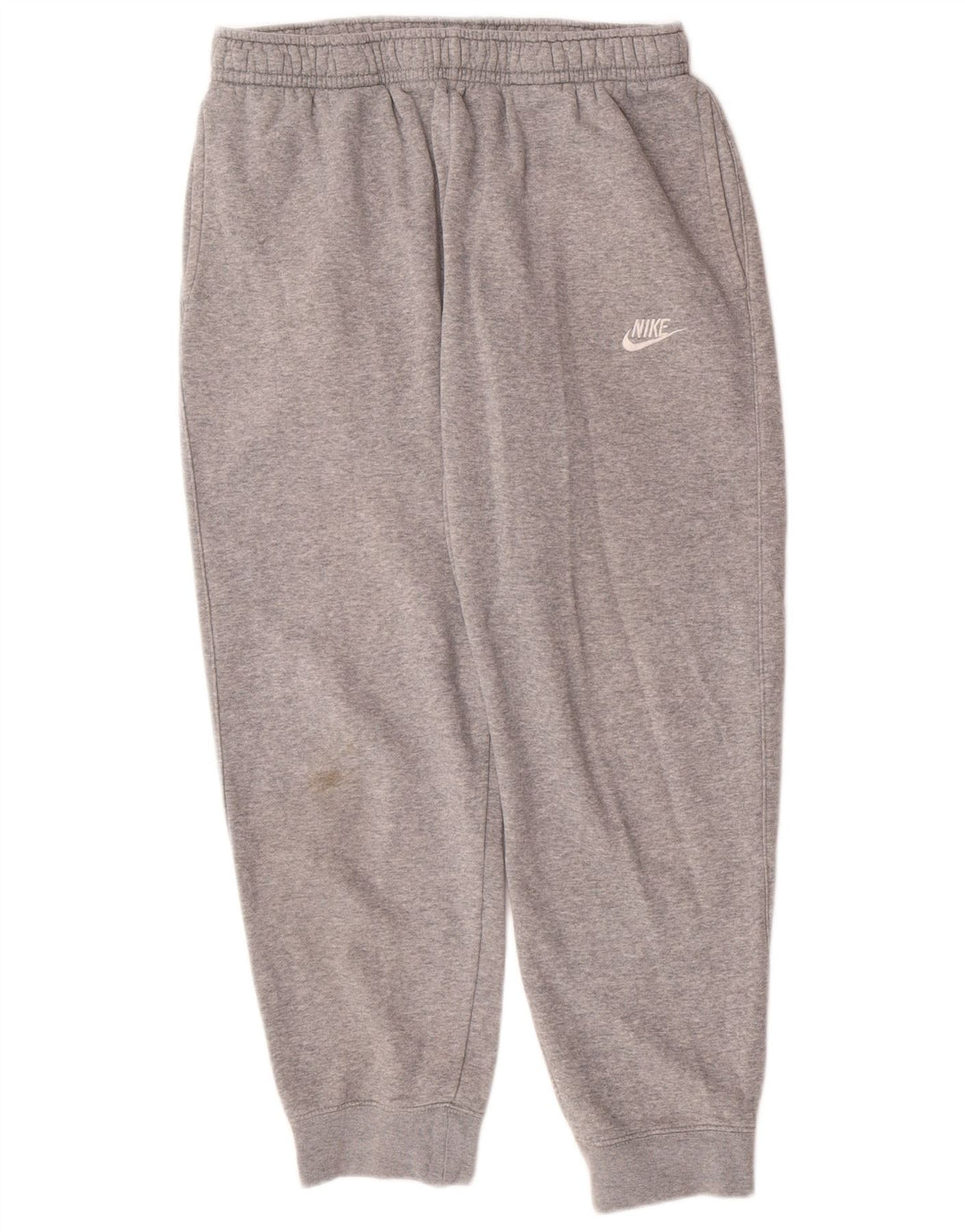 NIKE Mens Tracksuit Trousers Joggers Medium  Grey Cotton