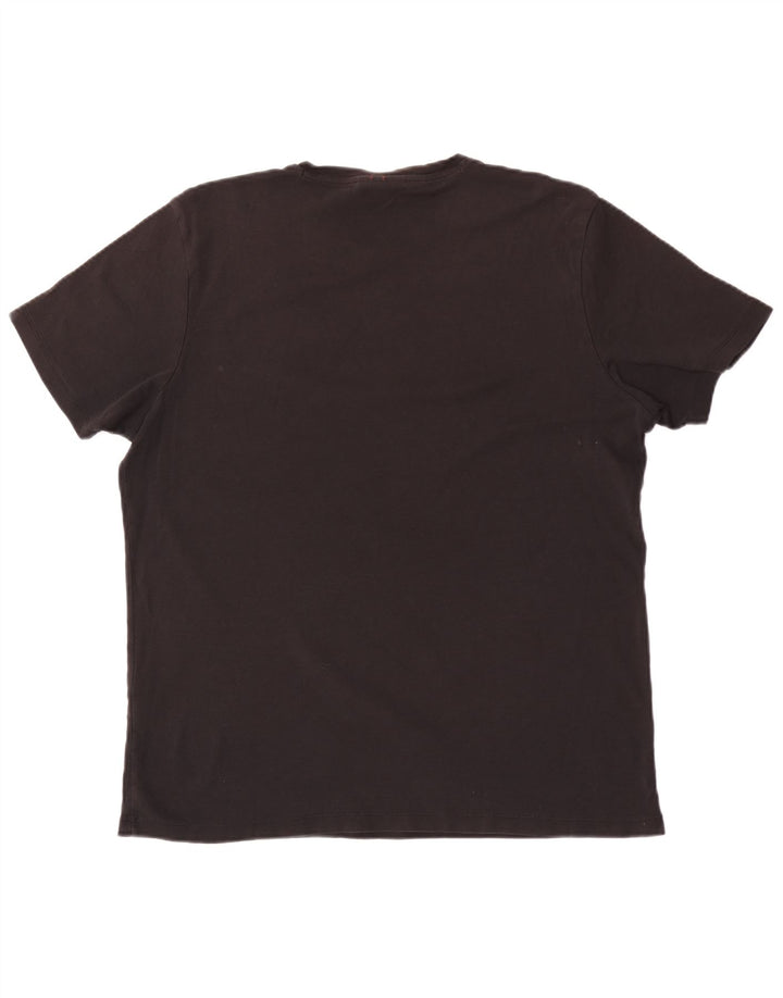 Hugo Boss Mens T-Shirt Top 2XL Black Cotton