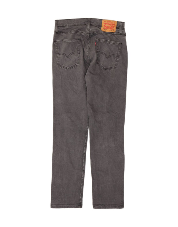 Levi's Mens 511 Slim Jeans W32 L32 Grey Cotton