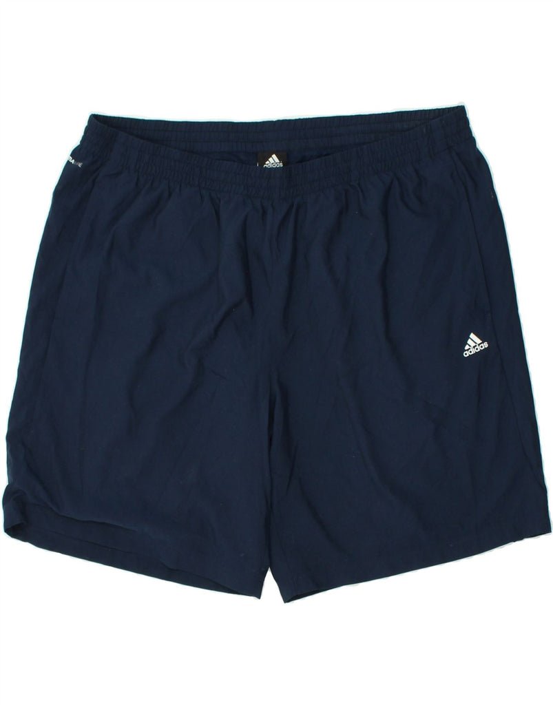 ADIDAS Mens Climalite Sport Shorts 2XL Navy Blue Polyester | Vintage Adidas | Thrift | Second-Hand Adidas | Used Clothing | Messina Hembry 