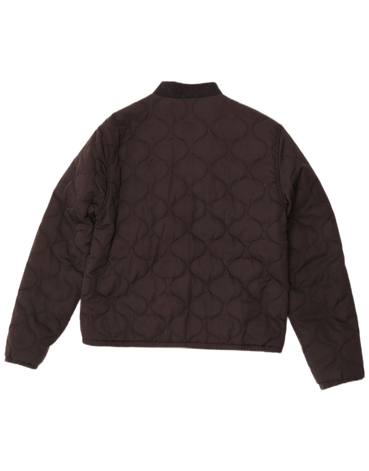 Vans Mens Quilted Jacket UK 40 Large Black Polyester