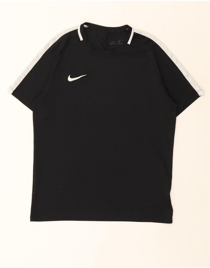 NIKE Womens Dri Fit T-Shirt Top UK 16 Large Black Colourblock Polyester