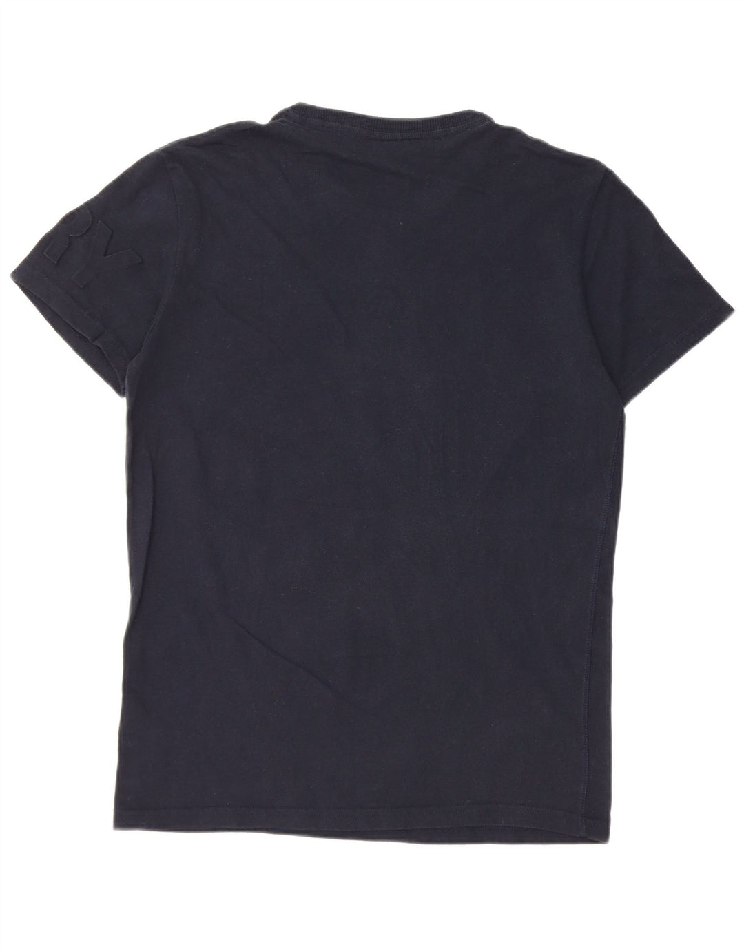 Superdry Mens Graphic T-Shirt Top Large Navy Blue Cotton